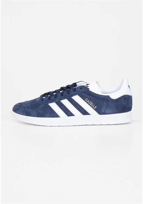 Men's low-neck sneakers in navy blue suede with the iconic 3 stripes ADIDAS ORIGINALS | BB5478.